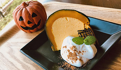 まるごとかぼちゃのチーズケーキ